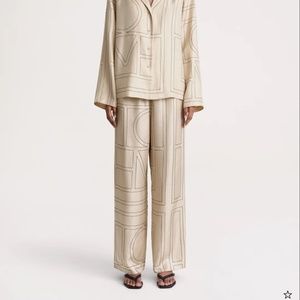 TOTEME Monogram silk pj bottoms